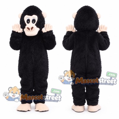 Black Chimpanzee Mascot Costume Black Chimpanzee Mascot Costume
