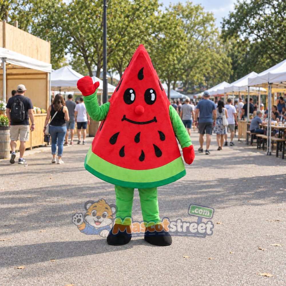 Watermelon Slice Mascot Costume