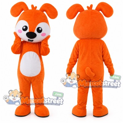 Orange Dog Mascot Costume