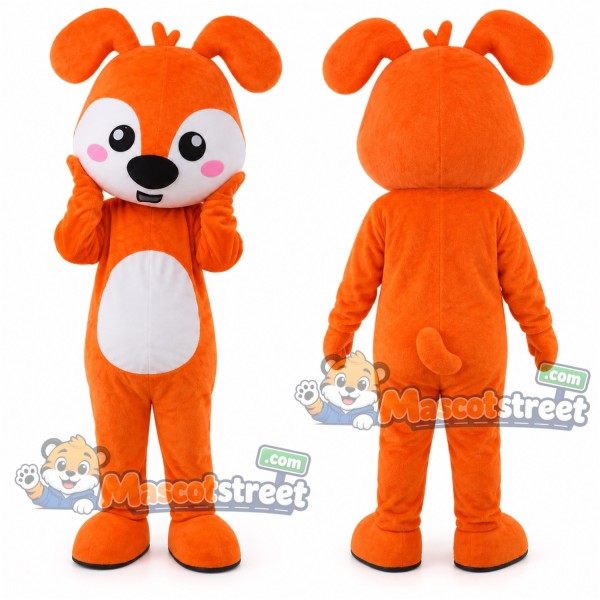 Orange Dog Mascot Costume