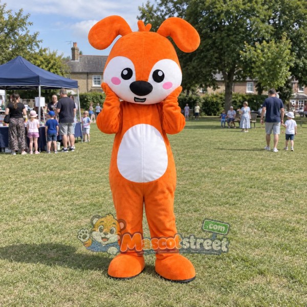 Orange Dog Mascot Costume
