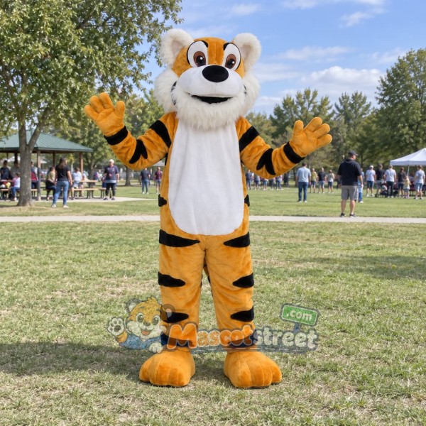 Orange Tiger Mascot Costume