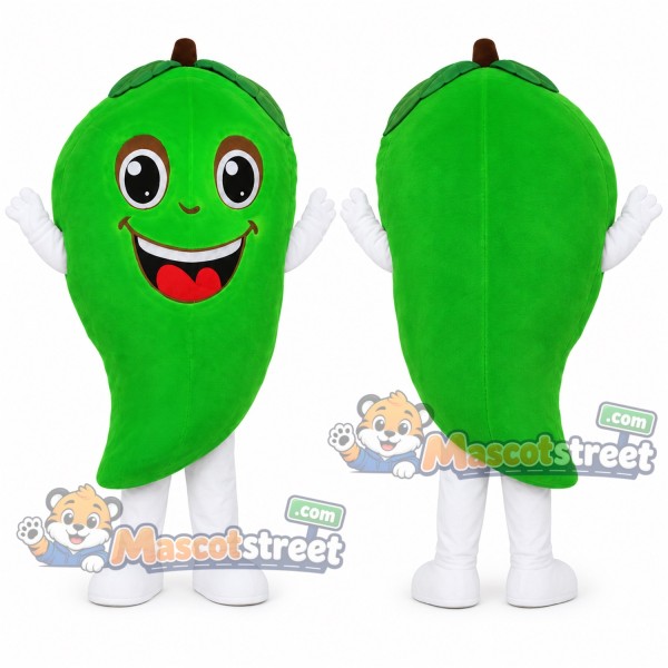 Green Mango Mascot Costume