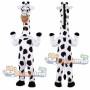 Black and White Giraffe Mascot Costume