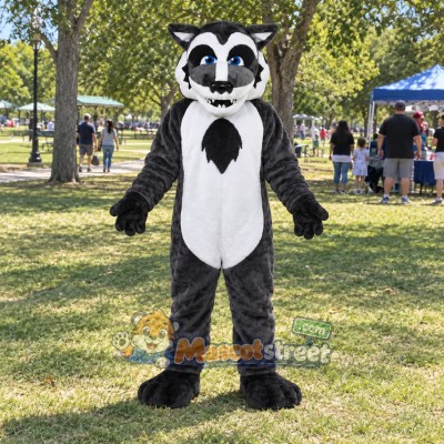 Gray Wolf Mascot Costume Gray Wolf Mascot Costume