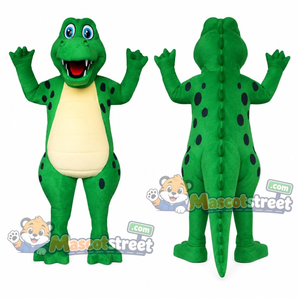 Green Alligator Mascot Costume