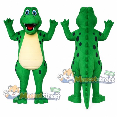 Green Alligator Mascot Costume