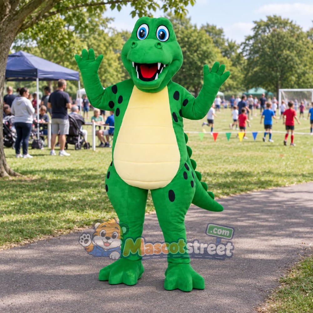 Green Alligator Mascot Costume