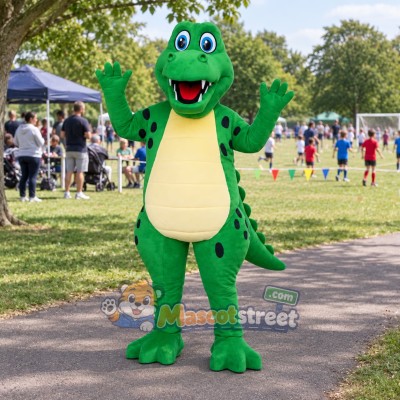 Green Alligator Mascot Costume