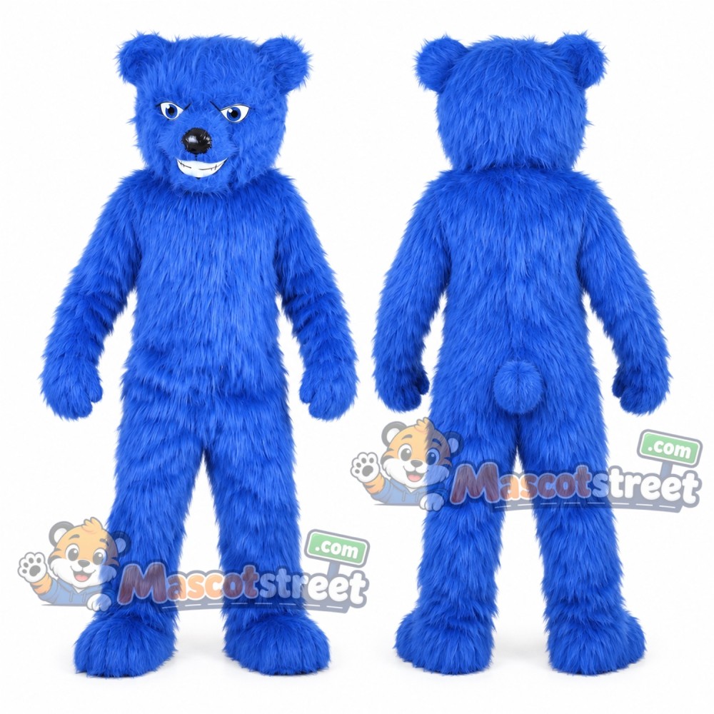 Blue Bear Mascot Costume Blue Bear Mascot Costume