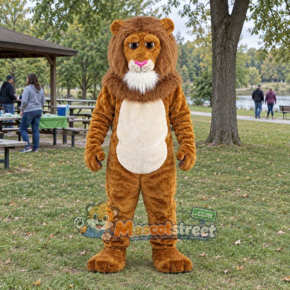 Brown Lion Mascot Costume Brown Lion Mascot Costume