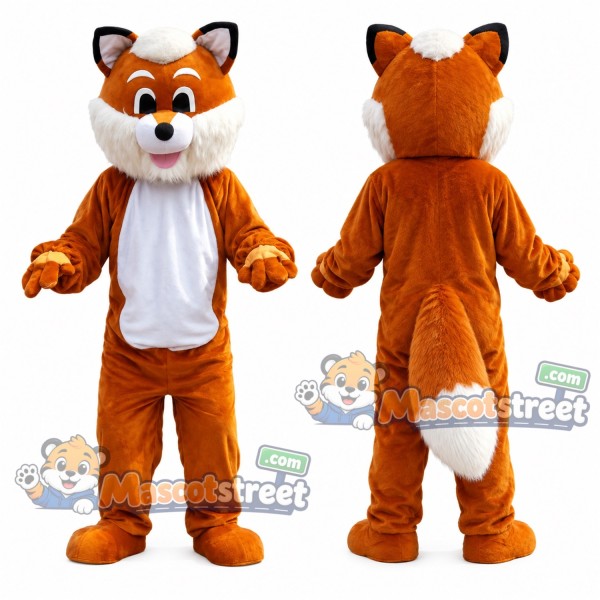 Orange Fox Mascot Costume