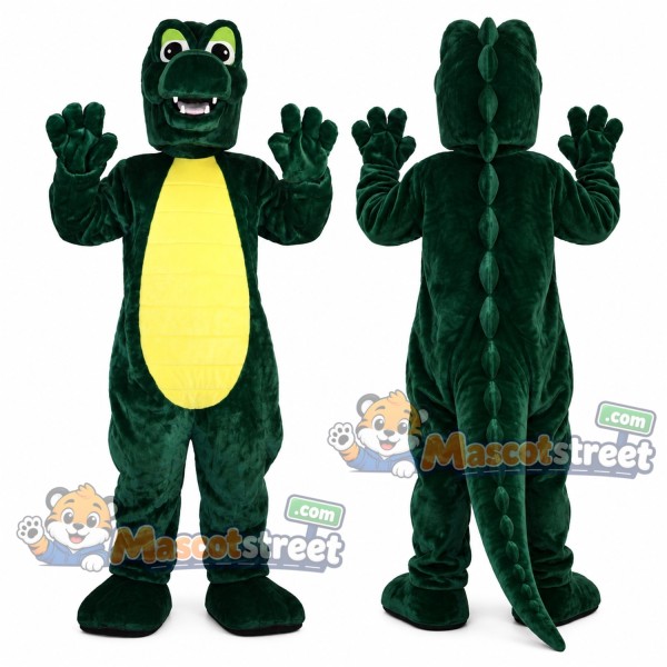 Dark Green Crocodile Mascot Costume