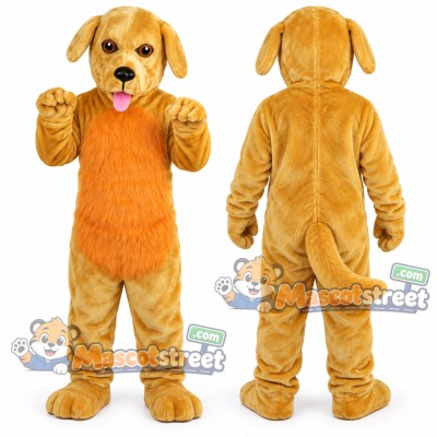 Golden Dog Mascot Costume Golden Dog Mascot Costume