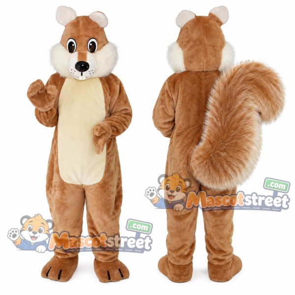 Brown Squirrel Mascot Costume
