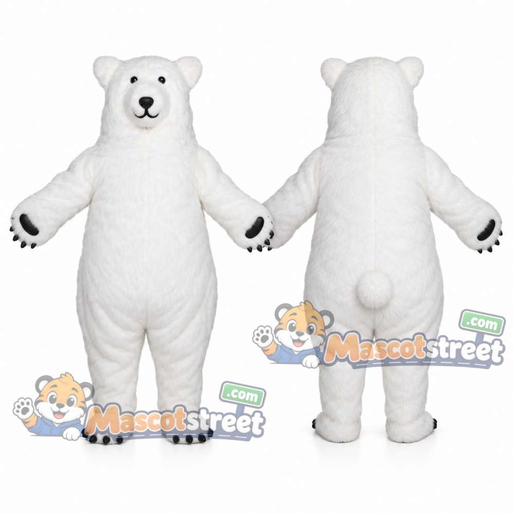 White Polar Bear Mascot Costume White Polar Bear Mascot Costume