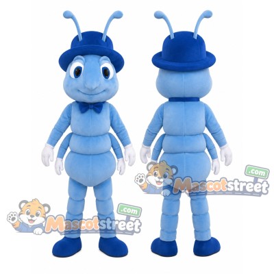 Light Blue Ant Mascot Costume with Blue Cap Light Blue Ant Mascot Costume with Blue Cap