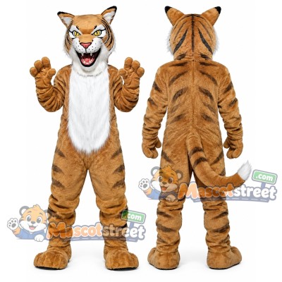 Tan Wildcat Mascot Costume
