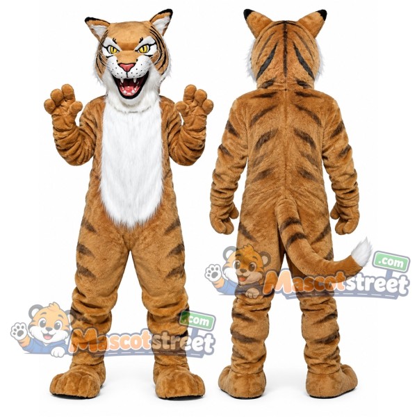 Tan Wildcat Mascot Costume