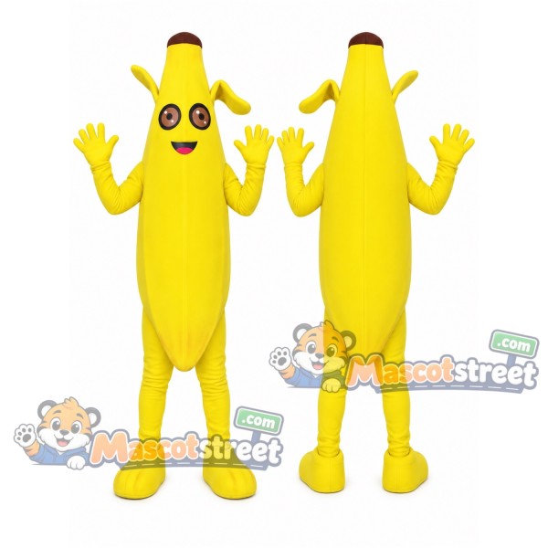 Yellow Banana Mascot Costume