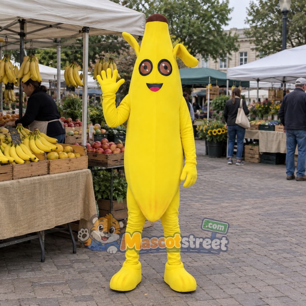 Yellow Banana Mascot Costume
