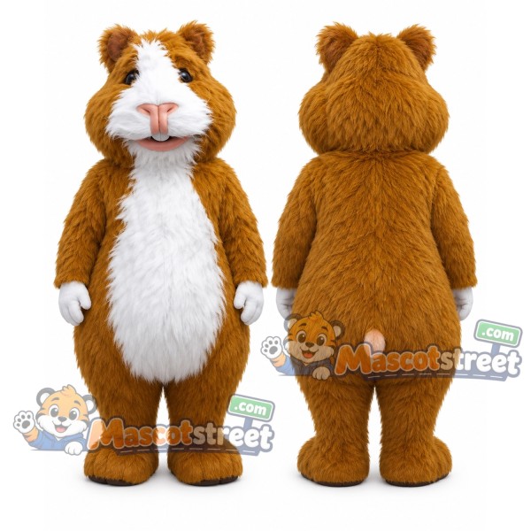 Brown Hamster Mascot Costume