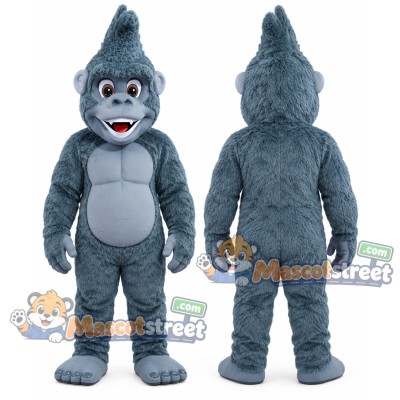 Gray Gorilla Mascot Costume Gray Gorilla Mascot Costume