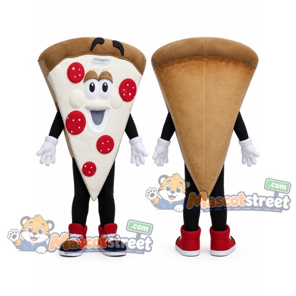 Pepperoni Pizza Slice Mascot Costume