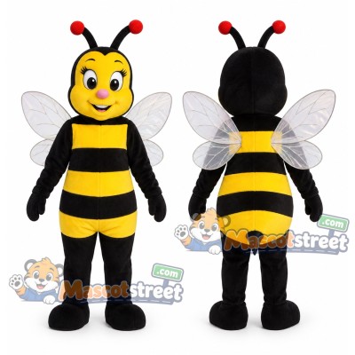 Yellow and Black Bee Mascot Costume Yellow and Black Bee Mascot Costume