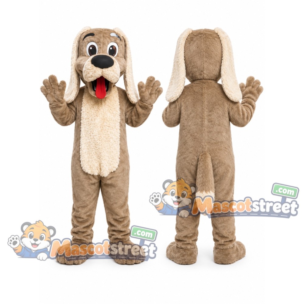 Tan Dog Mascot Costume