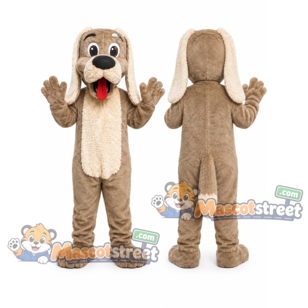Tan Dog Mascot Costume