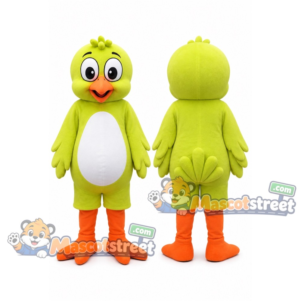 Light Green Chick Mascot Costume Light Green Chick Mascot Costume