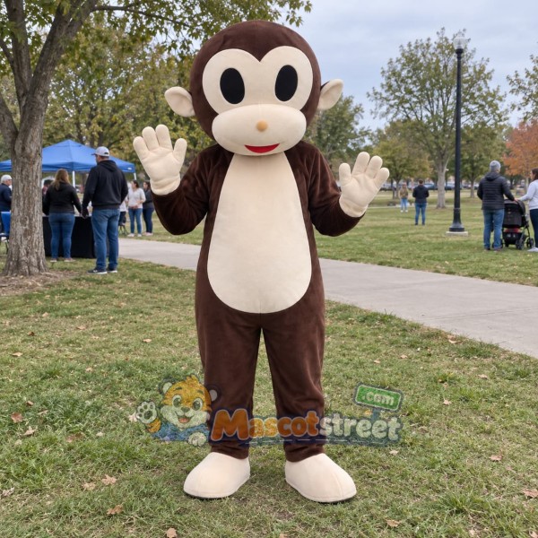 Brown Monkey Mascot Costume