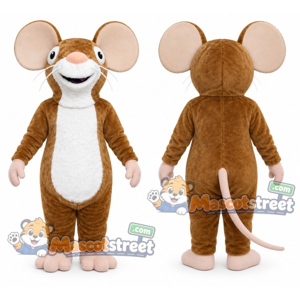 Brown Mouse Mascot Costume