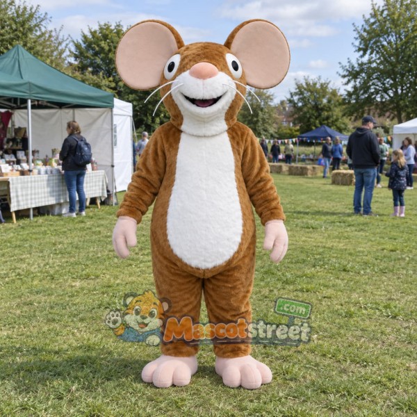Brown Mouse Mascot Costume