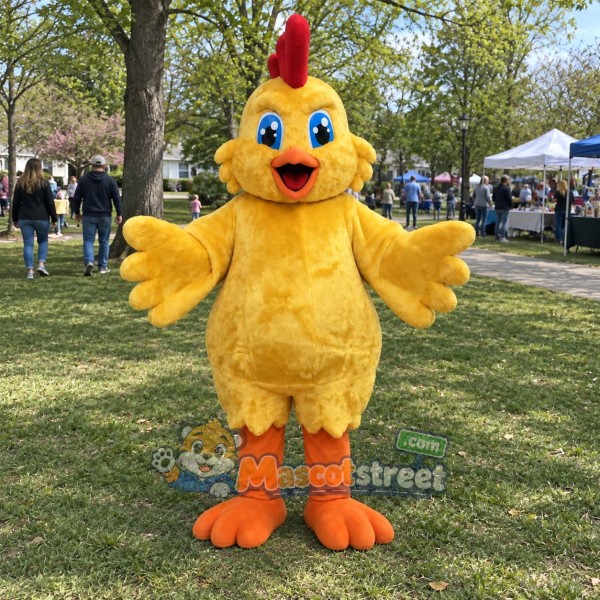 Yellow Chicken Mascot Costume