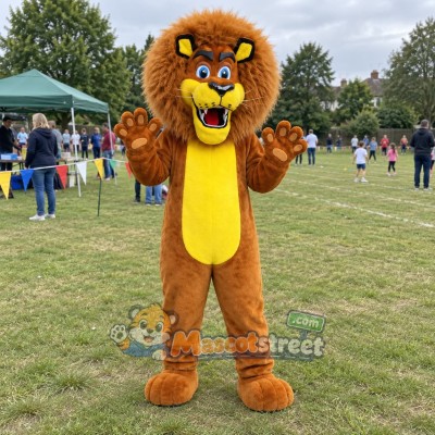 Brown Lion Mascot Costume Brown Lion Mascot Costume