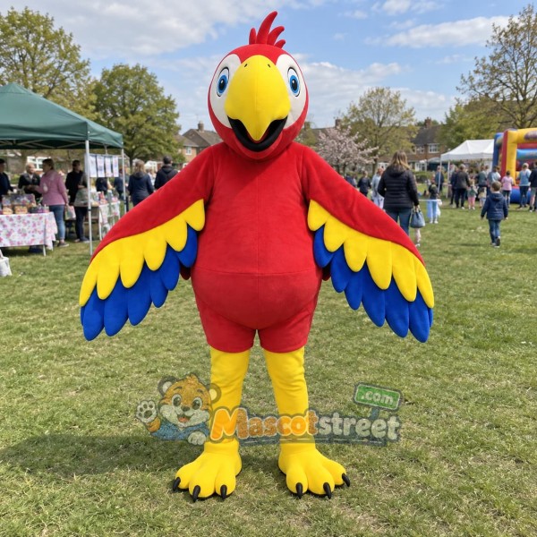 Red Parrot Mascot Costume