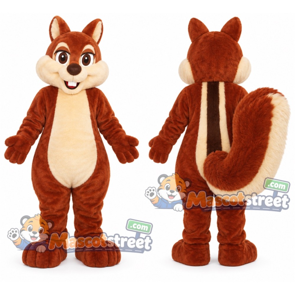 Brown Chipmunk Mascot Costume Brown Chipmunk Mascot Costume