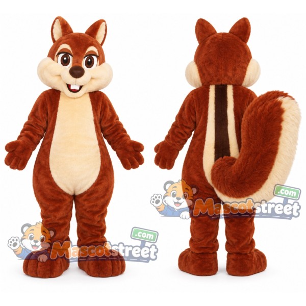 Brown Chipmunk Mascot Costume