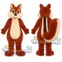 Brown Chipmunk Mascot Costume