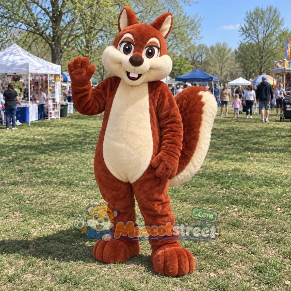 Brown Chipmunk Mascot Costume