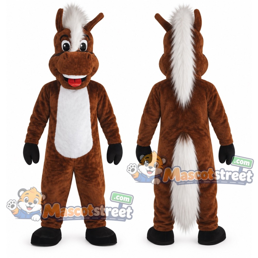 Brown Horse Mascot Costume
