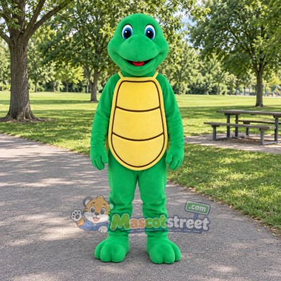 Green Turtle Mascot Costume Green Turtle Mascot Costume