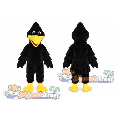 Black Crow Mascot Costume Black Crow Mascot Costume