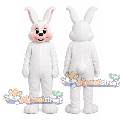 White Rabbit Mascot Costume White Rabbit Mascot Costume