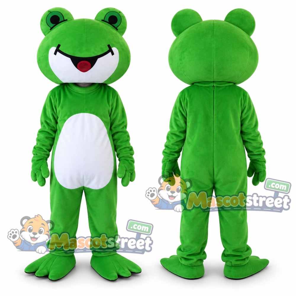 Green Frog Mascot Costume Green Frog Mascot Costume