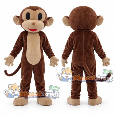 Brown Monkey Mascot Costume Brown Monkey Mascot Costume