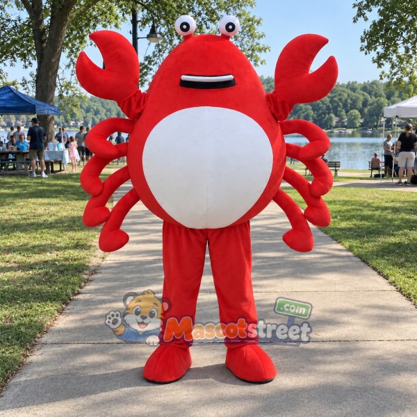 Red Crab Mascot Costume