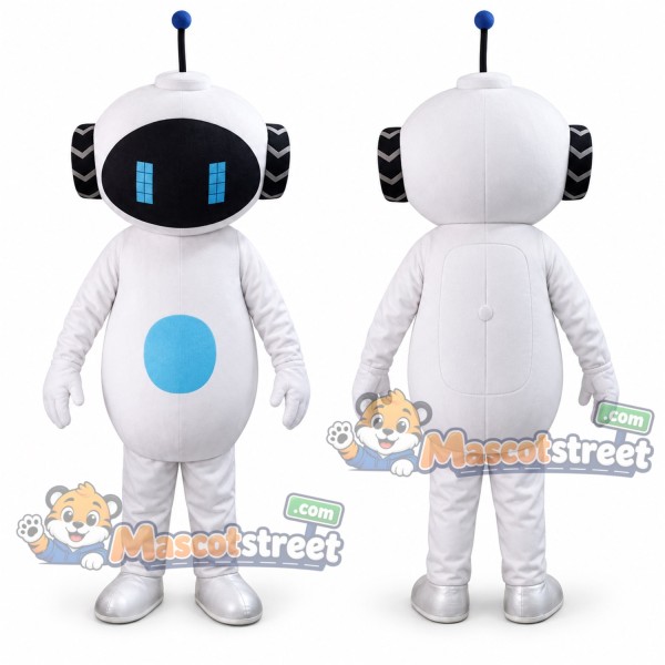 White Robot Mascot Costume